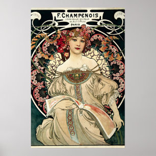Póster F. Champenois by Alphonse Mucha