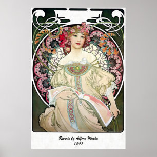 Póster F. Champenois Imprimeur-Éditeur por Alfons Mucha