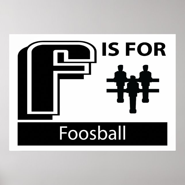 Póster F É Para Foosball (Frente)