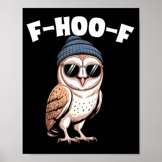 Poster F-hoo-f Funny Bird Meme Graphic  (Frente)