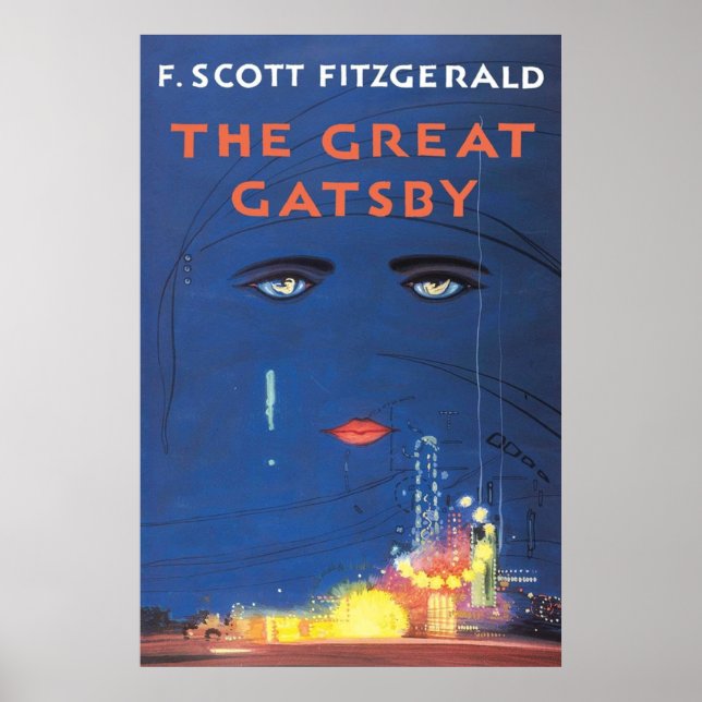 Poster F Scott Fitzgerald O Excelente Gatsby (Frente)