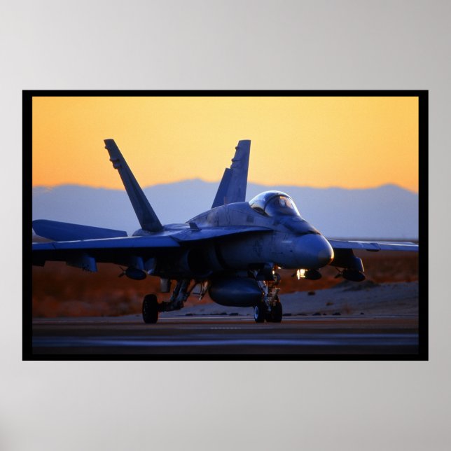 Poster FA-18 Hornet (Frente)