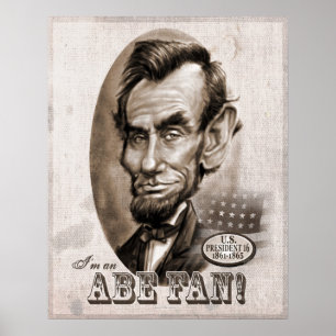 Poster Fã de Abe Lincoln