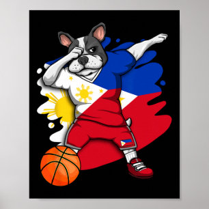 Poster Fã de Sketll Bulldog Francês Dabbing Filipinas