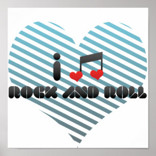 Poster Fã do rock and roll