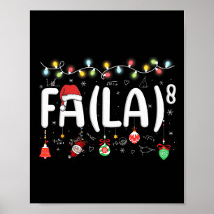 Poster Fa (la)8 Papais noeis de Natal Engraçados Fa La Ma