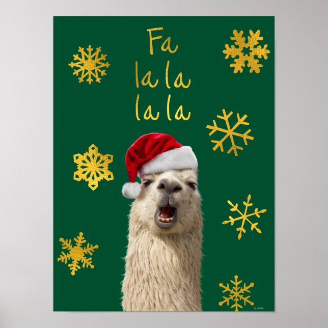 Poster Fa La La Llama (Frente)