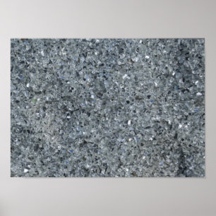 Póster Faaux Cinza Sparkle