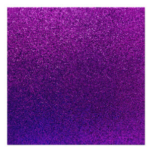 Póster Faaux Purple Violet Glitter Background Sparkle