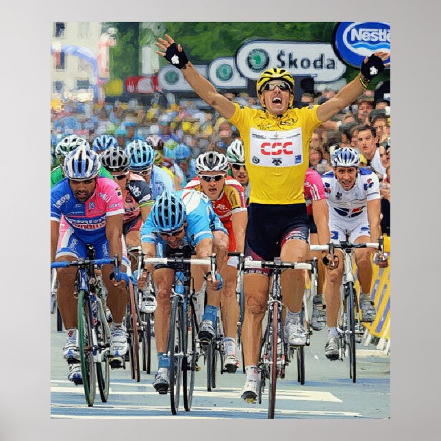 Poster Fabian Cancellara Early Hero Palco 3 Tour de Franc (Frente)