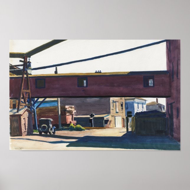 Poster Fábrica de Caixas, Gloucester | Edward Hopper | (Frente)