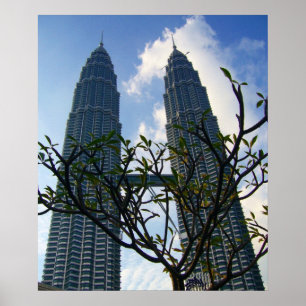 Póster fábrica de torres de Petronas