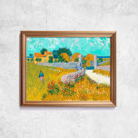 Poster Fábrica De Van Gogh Na Proveniência Da Arte Velha<br><div class="desc">Poster de Vincent Van Gogh,  Farmhouse em Provence,  1888. Antiga pintura famosa com um cheio de jardim de flores,  casas e cores brilhantes num estilo poste-impressionismo. Licença CCO,  dominio público art. Quadro não incluído.</div>