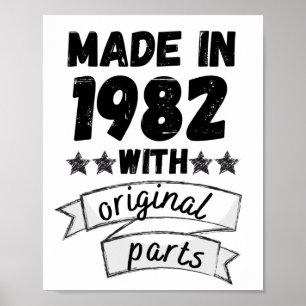 Poster fabricado em 1982 com peças originais,