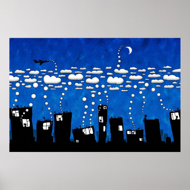 Póster Fabricantes de nuvens (Frente)