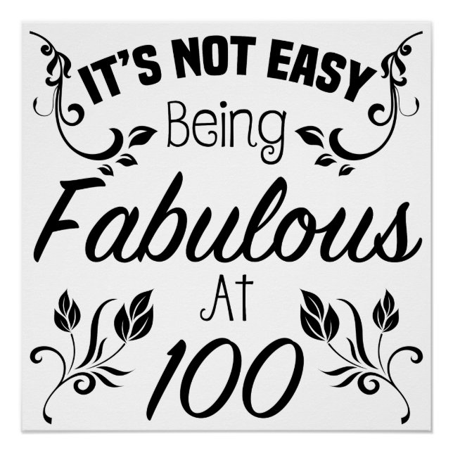 Póster Fabuloso 100º aniversário (Frente)