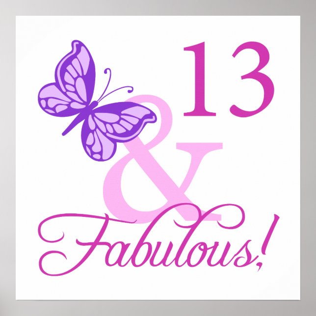 Poster Fabuloso 13 Birthday (Frente)