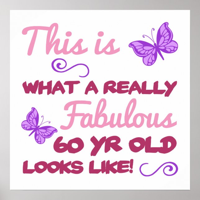 Póster Fabuloso 60º aniversário (Frente)