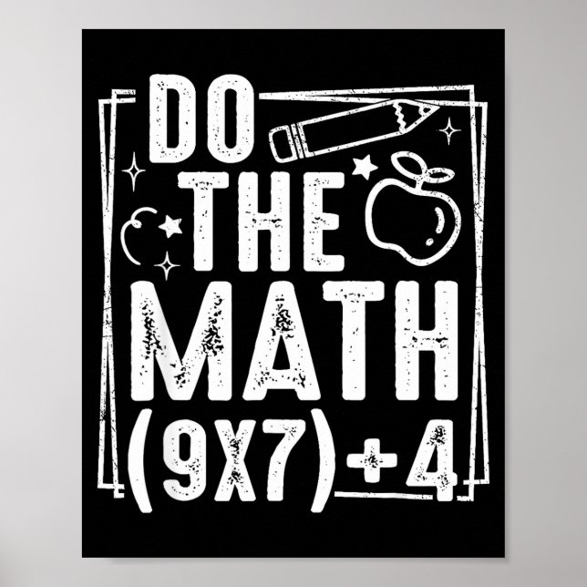 Poster Faça a Conta 67 Meme 6 7 Mulheres Engraçadas Seis  (Frente)