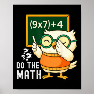 Poster Faça a Conta 67 Meme Engraçado Seis Sete Professor