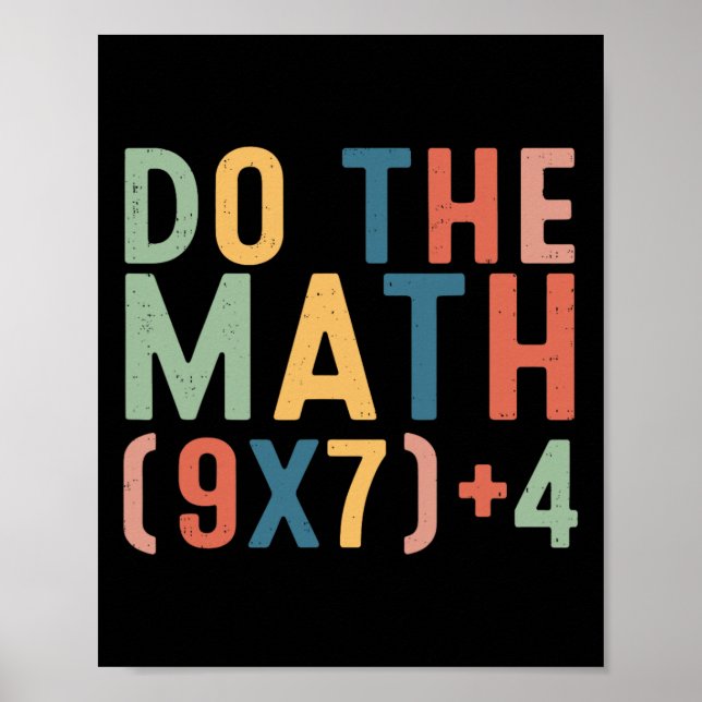 Poster Faça a Conta 67 Seis Sete Meme Professor Aluno Hom (Frente)