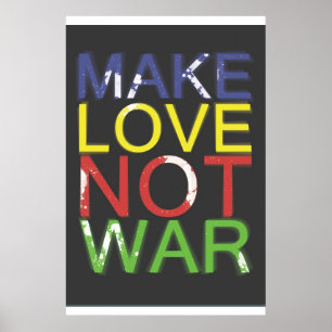 Poster Faça a guerra do amor não