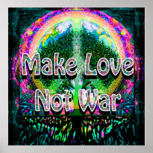 Póster Faça a guerra do amor não