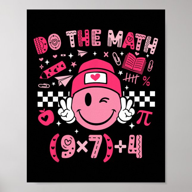 Poster Faça a Matemática Seis Sete 76 Meme Dia dos Namora (Frente)