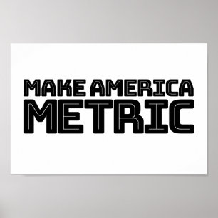 Poster Faça a Métrica Americana - Sinalizador Americano -