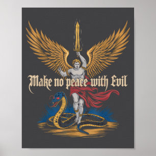 Poster Faça a Paz com o Mal Arcanjo Miguel Jesus Vá