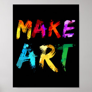 Poster Faça Arte Pintor Artista Professor Presente Artíst