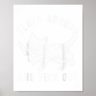 Poster Faca De Gato Flutuando E Descobrindo _1