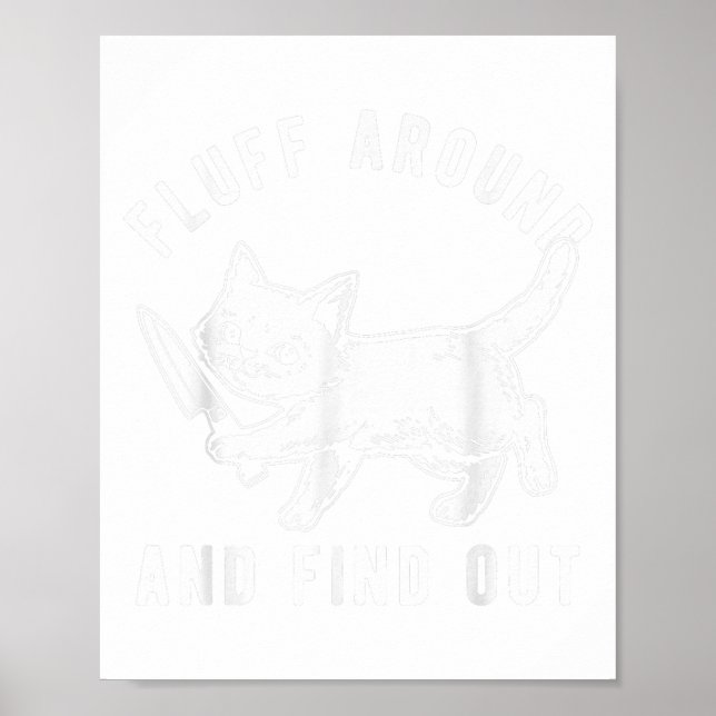 Poster Faca De Gato Flutuando E Descobrindo _1 (Frente)