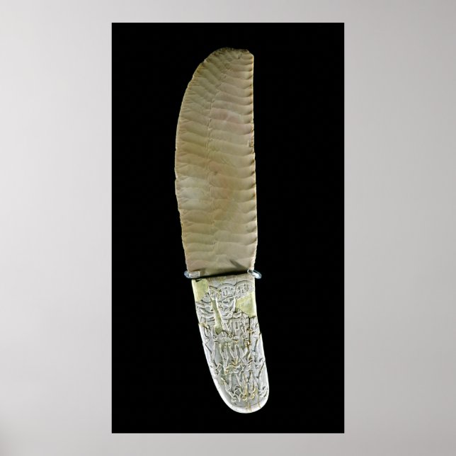 Póster Faca esculpida com cenas de batalha (Frente)