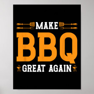 Poster Faça Excelente De Churrasco Novamente Nos Sinaliza
