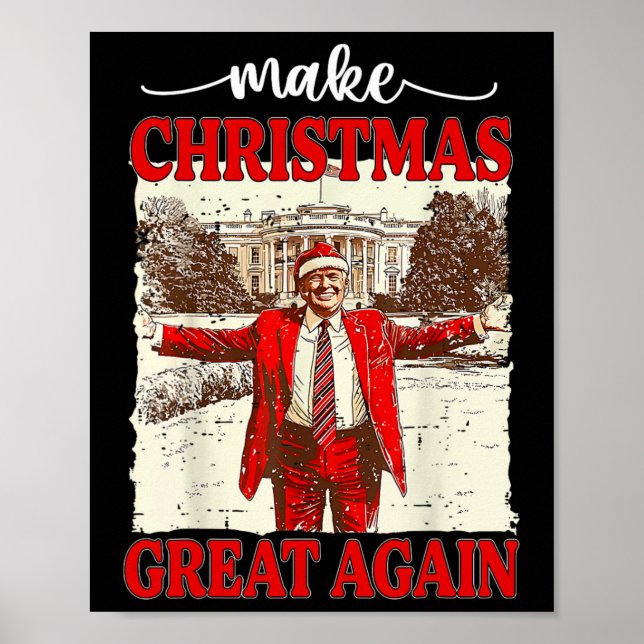 Poster Faça Excelente De Natal Novamente Papais noeis Eng (Frente)