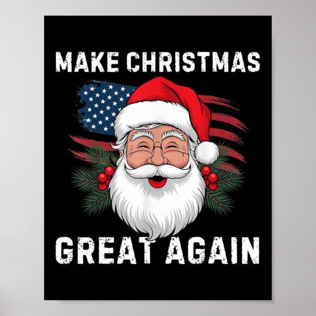 Poster Faça Excelente De Natal Novamente Papais noeis Eng (Frente)