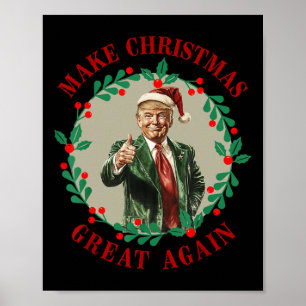 Poster Faça Excelente De Natal Novamente Papais noeis Eng