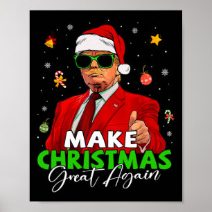 Poster Faça Excelente de Natal novamente Papais noeis eng