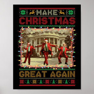 Poster Faça Excelente De Natal Novamente Papais noeis Eng