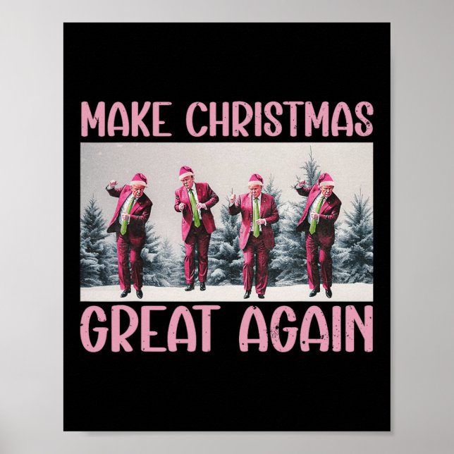 Poster Faça Excelente De Natal Novamente Papais noeis Eng (Frente)