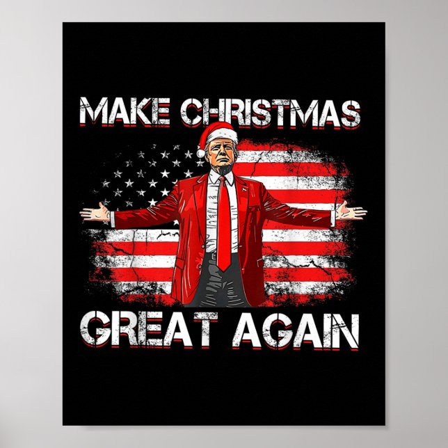 Poster Faça Excelente De Natal Novamente Papais noeis Eng (Frente)