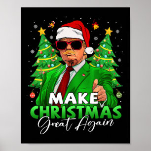 Poster Faça Excelente de Natal novamente Papais noeis eng