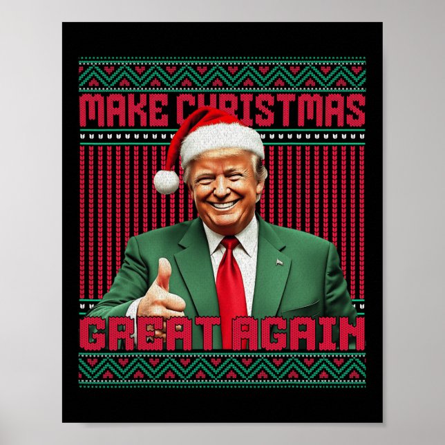 Poster Faça Excelente De Natal Novamente Papais noeis Eng (Frente)