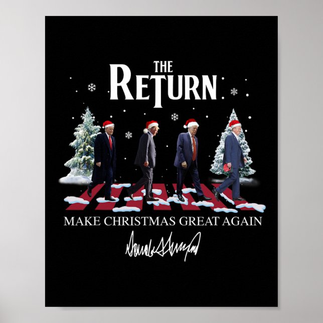 Poster Faça Excelente De Natal Novamente Papais noeis Eng (Frente)