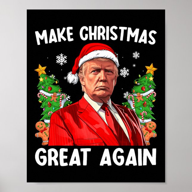 Poster Faça Excelente De Natal Novamente Papais noeis Eng (Frente)