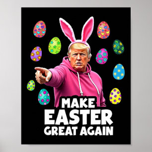 Poster Faça Excelente De Páscoa Novamente Engraçado Tremo