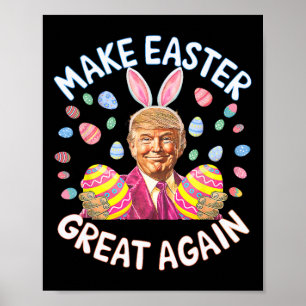 Poster Faça Excelente De Páscoa Novamente Engraçado Tremo