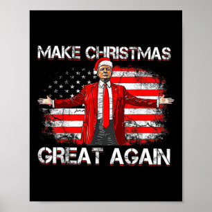 Poster Faça Excelente Novamente Papais noeis Engraçados T