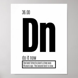 Poster Faça isso agora - Elementos fundamentais do sucess